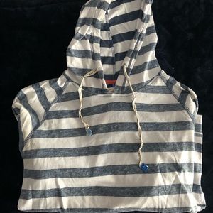 Penguin- striped, hooded long sleeve!